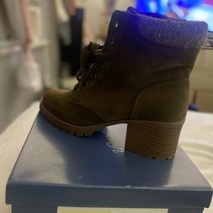 Olive green boot with laces size 12 from Target